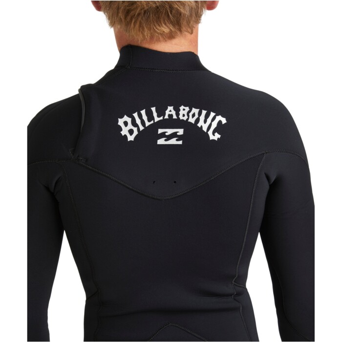 2024 Billabong Junior Foil 4/3mm Brustreiverschluss Neoprenanzug ABBW100155 - Black